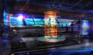 A 22nd century medical center researching the latest life-preserving technologies, or a top-secret lab conducting illegal biomedical experiments? You decide... (Artist: Christian Quinot http://bit.ly/1lOq0rA)