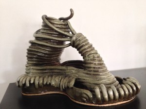 My favorite piece that I made in college, most definitely inspired by H.R. Giger's work. 